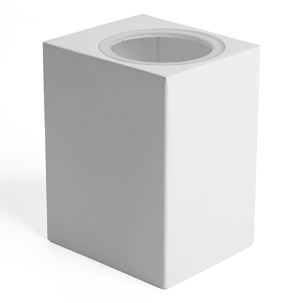 Светильник садово-парковый Бостон Feron DH050 35W GU10 230V IP65 белый прямоугольник на стену