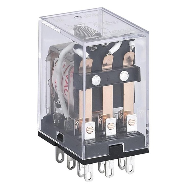 Промежуточное реле Chint JZX-22F(D) 3NO/NC с индикацией LED 5А 220В AC