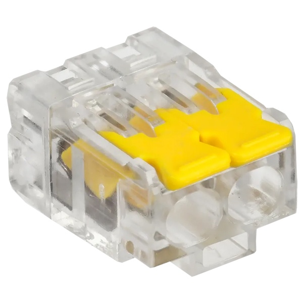 Клемма строительно-монтажная ИЭК СМК 228-412 (2 х 4 мм) 32А желтая [уп. 4шт]