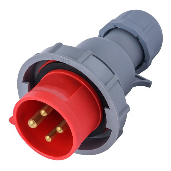 Вилка переносная DEKraft 024W 3Р+РЕ 32А 380В IP67 ВП-103