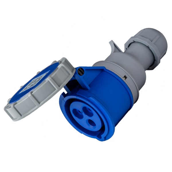 Розетка переносная DEKraft 223W 2Р+РЕ 32А 220В IP67 РП-103