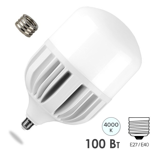 Лампа светодиодная Feron LED LB-65 T140 100W 4000K 175-265V E27-E40 9100Lm белый свет