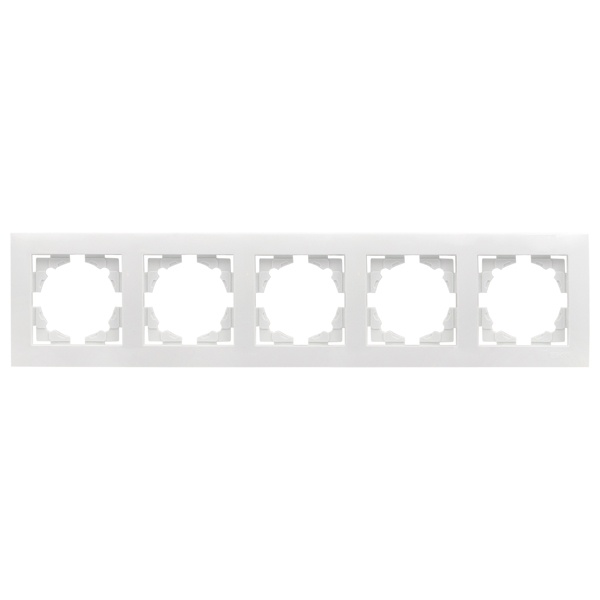 Рамка 5-местная горизонтальная EKF PROxima Валенсия белый