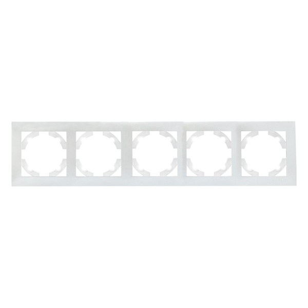 Рамка 5-местная горизонтальная EKF PROxima Валенсия жемчуг