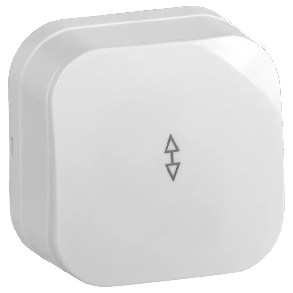 Накладной переключатель 1-клавишный ИЭК GLORY 10А ВСп10-1-0-ХБ белый