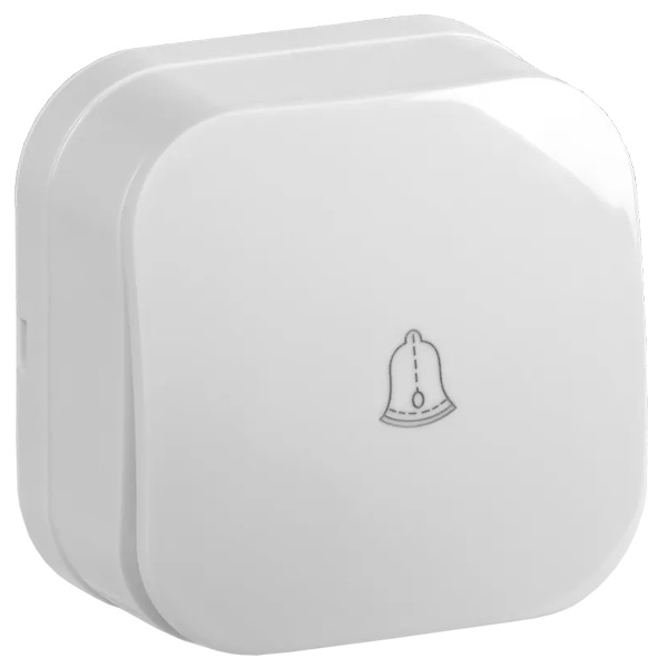 Накладная кнопка 1-клавишная ИЭК GLORY 10А ВСс20-1-0-ХБ белый