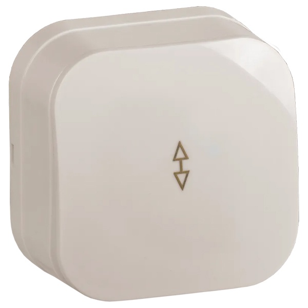 Накладной переключатель 1-клавишный ИЭК GLORY 10А ВСп20-1-0-ХК кремовый