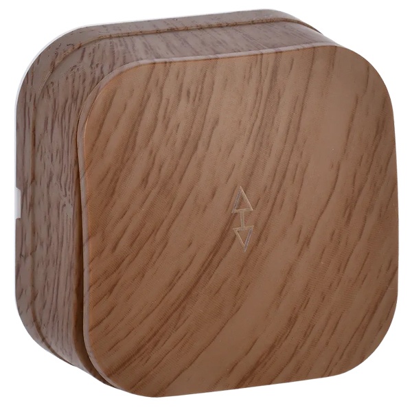 Накладной переключатель 1-клавишный ИЭК GLORY 10А ВСп20-1-0-ХД дуб