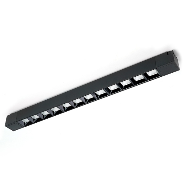 Трековый светодиодный светильник AL130 LensLine 30W 4000K 170-265V 2700Lm 60° однофазный, черный