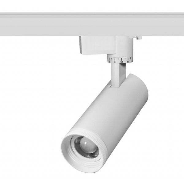 Светильник светодиодный трековый однофазный ЭРА TR59 - 3030 WH 30W 3000K 2100Lm белый
