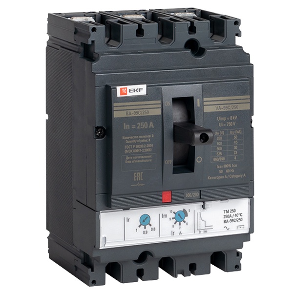 Выключатель автоматический EKF ВА-99C (Compact NS) 250/250А 3P 45кА