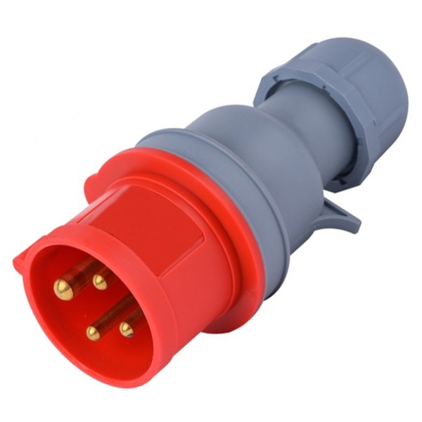 Вилка переносная DEKraft 014 3Р+РЕ 16А 380В IP44 ВП-103