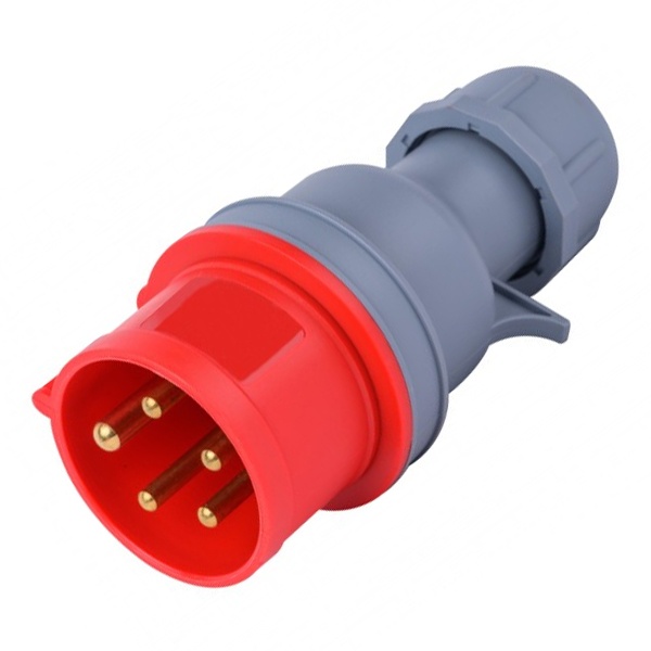 Вилка переносная DEKraft 015 3Р+РЕ+N 16А 380В IP44 ВП-103