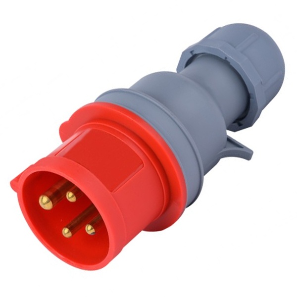 Вилка переносная DEKraft 024 3Р+РЕ 32А 380В IP44 ВП-103