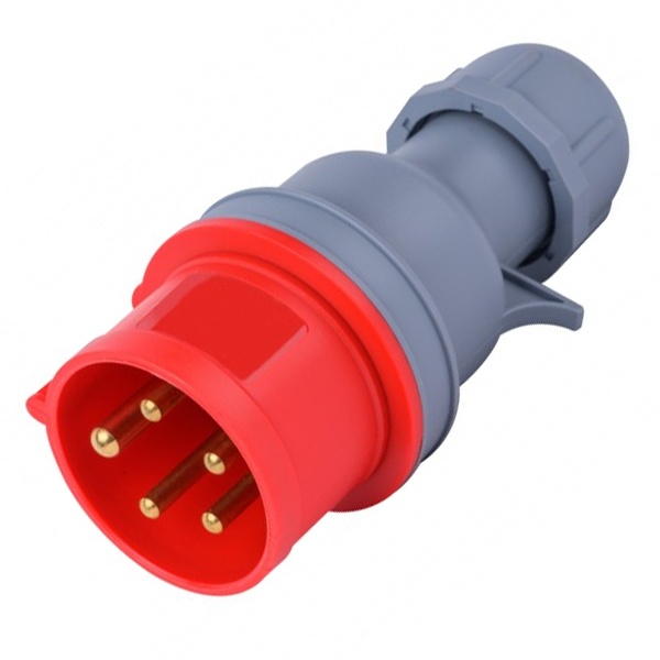 Вилка переносная DEKraft 025 3Р+РЕ+N 32А 380В IP44 ВП-103