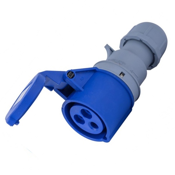 Розетка переносная DEKraft 213 2Р+РЕ 16А 220В IP44 РП-103