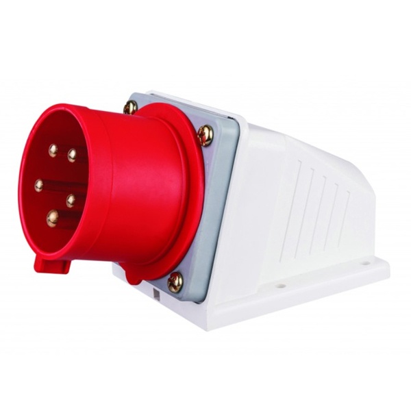 Вилка стационарная DEKraft 525 3Р+РЕ+N 32А 380В IP44 ВС-103