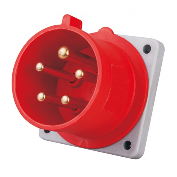 Вилка для скрытой проводки DEKraft 515 3Р+РЕ+N 16А 380В IP44 ВЩ-103