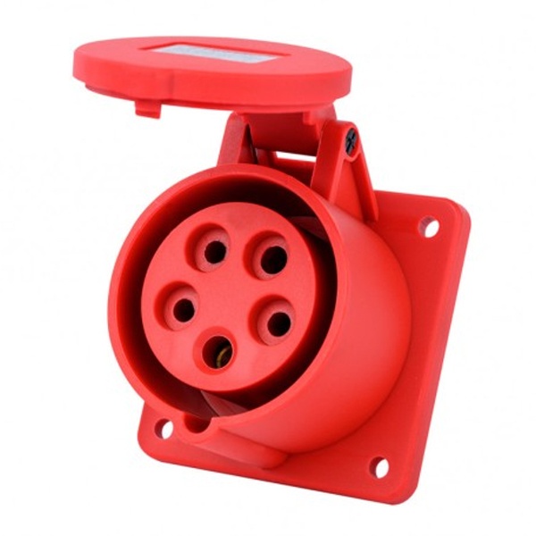 Розетка для скрытой проводки DEKraft 315 3Р+РЕ+N 16А 380В IP44 РЩ-103