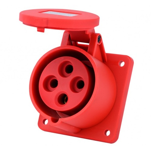 Розетка для скрытой проводки DEKraft 324 3Р+РЕ 32А 380В IP44 РЩ-103