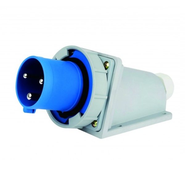 Вилка стационарная DEKraft 623W 2Р+РЕ 32А 220В IP67 ВС-103