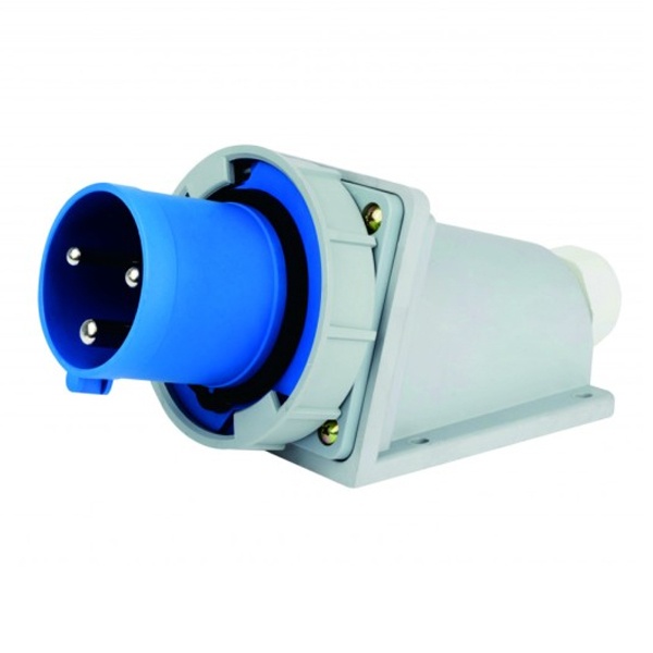 Вилка стационарная DEKraft 643W 2Р+РЕ 125А 220В IP67 ВС-103