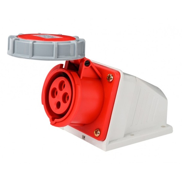 Розетка стационарная DEKraft 124W 3Р+РЕ 32А 380В IP67 РС-103