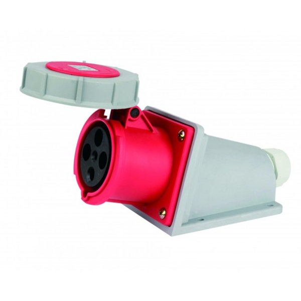 Розетка стационарная DEKraft 134W 3Р+РЕ 63А 380В IP67 РС-103