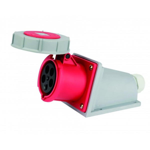 Розетка стационарная DEKraft 135W 3Р+РЕ+N 63А 380В IP67 РС-103