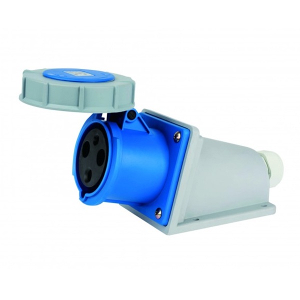 Розетка стационарная DEKraft 143W 2Р+РЕ 125А 220В IP67 РС-103