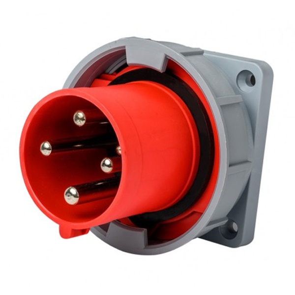Вилка для скрытой проводки DEKraft 614W 3Р+РЕ 16А 380В IP67 ВЩ-103