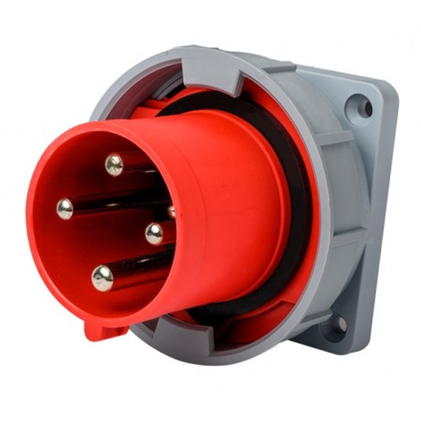 Вилка для скрытой проводки DEKraft 644W 3Р+РЕ 125А 380В IP67 ВЩ-103