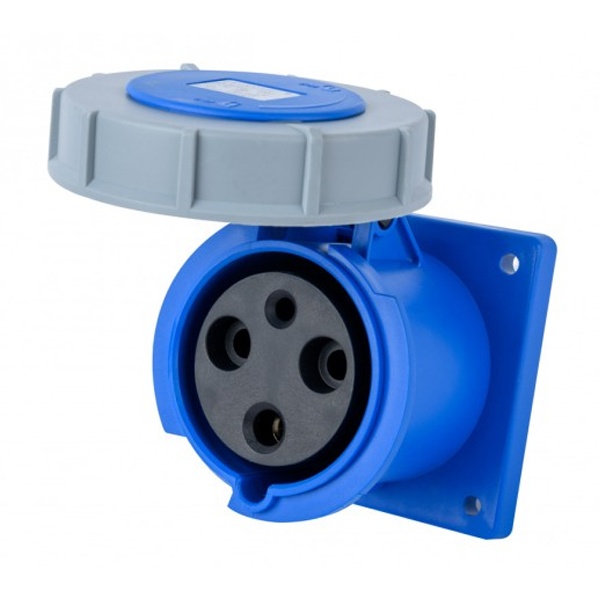 Розетка для скрытой проводки DEKraft 333W 2Р+РЕ 63А 220В IP67 РЩ103