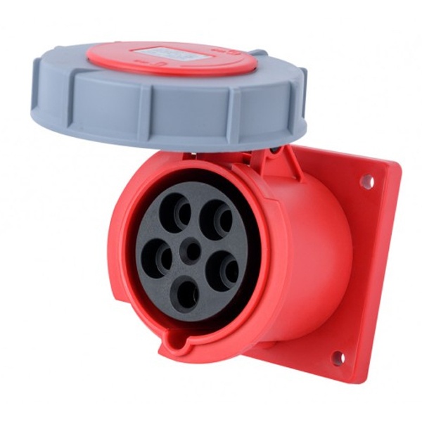 Розетка для скрытой проводки DEKraft 345W 3Р+РЕ+N 125А 380В IP67 РЩ103