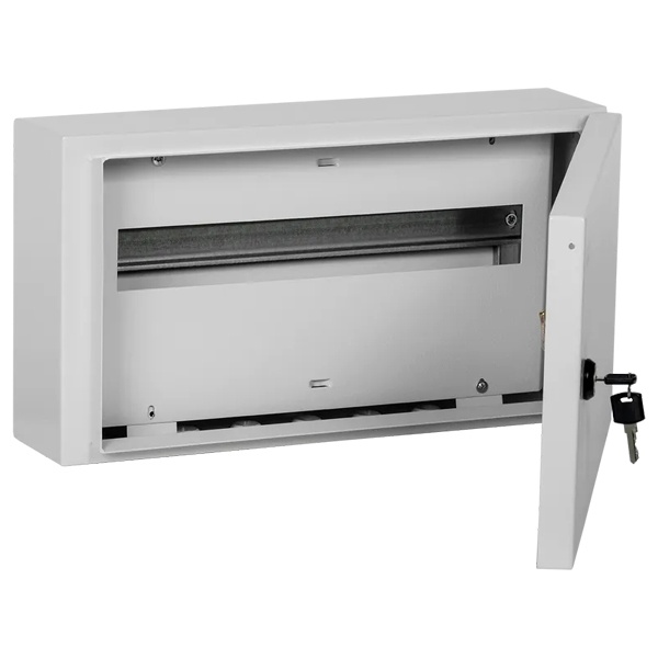 Щит металлический ИЭК TITAN 3 ЩРн-18з-0 18 модулей навесной 240х440х120 У2 IP54 серый