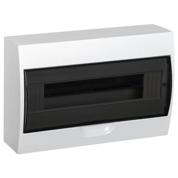 Щит навесной пластиковый ИЭК KREPTA 3 ЩРН-Пк-15 15 модулей с прозрачной дверкой IP41 белый (электрический шкаф)