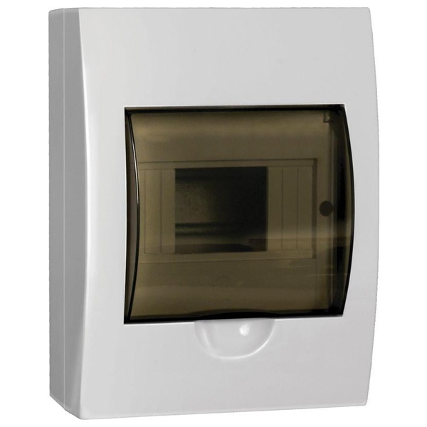 Щит накладной Generica (ИЭК) ЩРН-П-6 6м прозрачная дверь IP41 белый