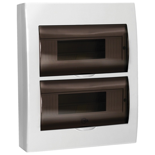 Щит накладной Generica (ИЭК) ЩРН-П-24 24м (2х12) прозрачная дверь IP41 белый