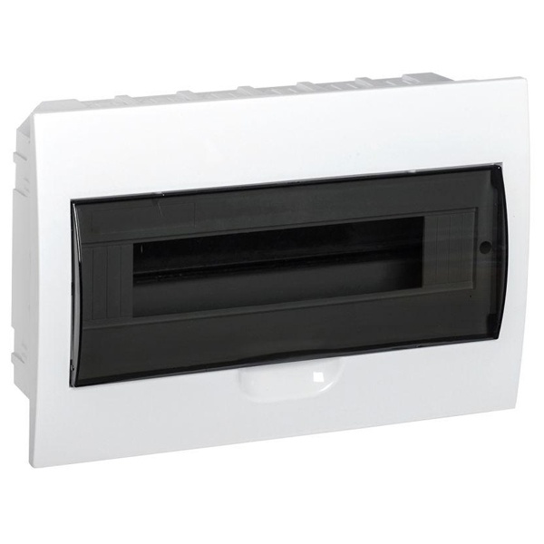 Щит встраиваемый пластиковый ИЭК KREPTA 3 ЩРВ-Пк-15 15 модулей с прозрачной дверкой IP41 белый