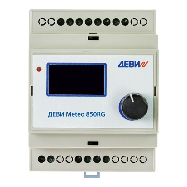 Терморегулятор Деви Meteo 850RG DIN программируемая метеостанция