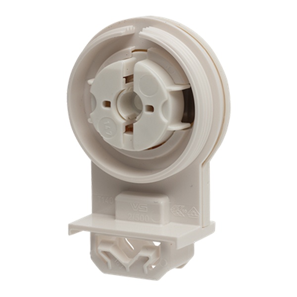 Патрон VS 84172 G13 IP65 одинарный вставной для ламп T8/T12 защелки для металла система 163