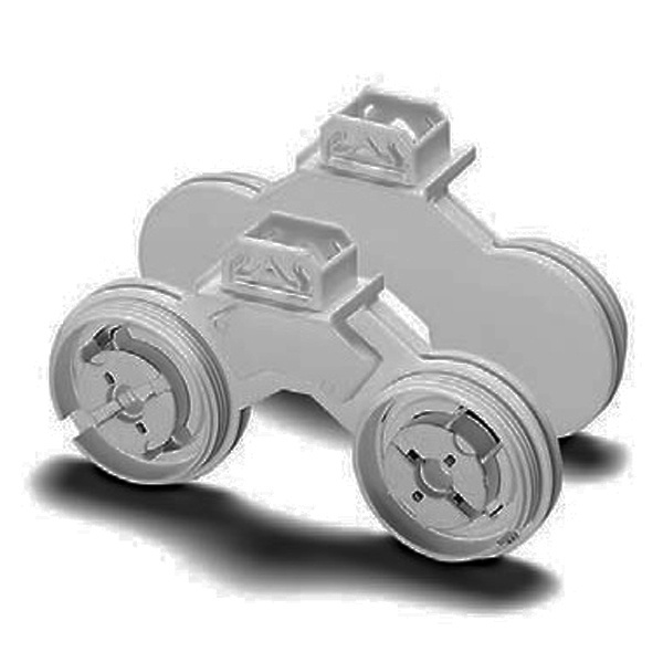 Патрон VS серый 84174 G13 IP65 вставной двойной для ламп T8/T12 защелки, система 164