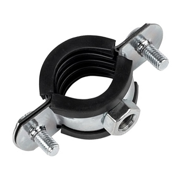 Хомут стальной для труб EKF 3/8 дюйма (15-19мм) с уплотнителем