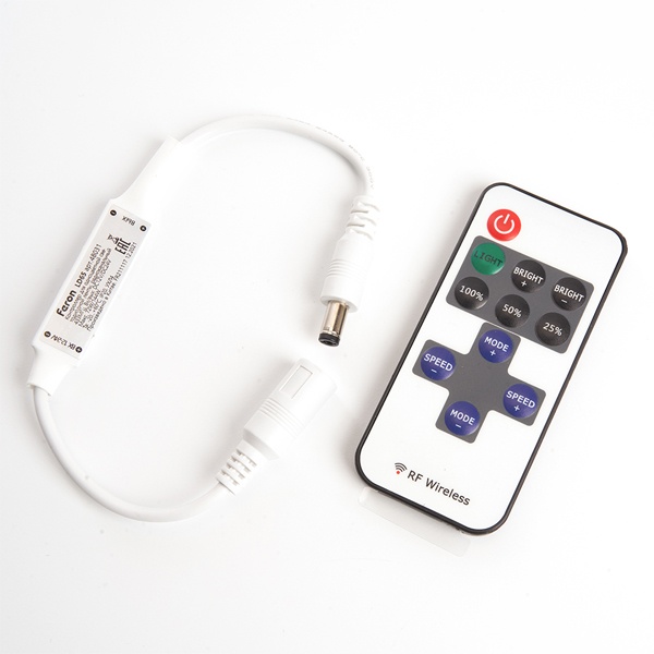 Контроллер Feron LD65 для одноцветной светодиодной ленты с П/У белый, 12-24V