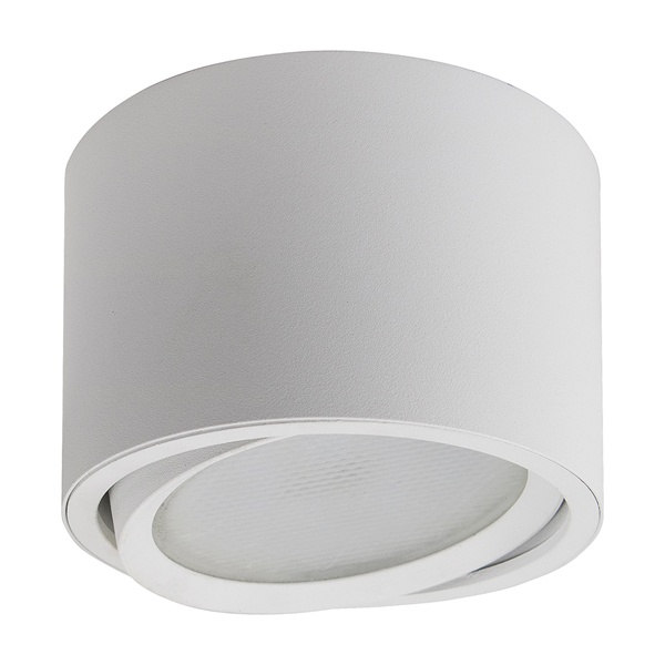 Светильник потолочный Feron HL361 под лампу GX53 max 12W 230V белый поворотный IP20 D100*H65mm