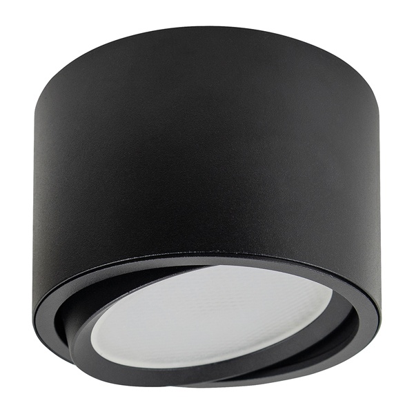 Светильник потолочный Feron HL361 под лампу GX53 max 12W 230V черный поворотный IP20 D100*H65mm