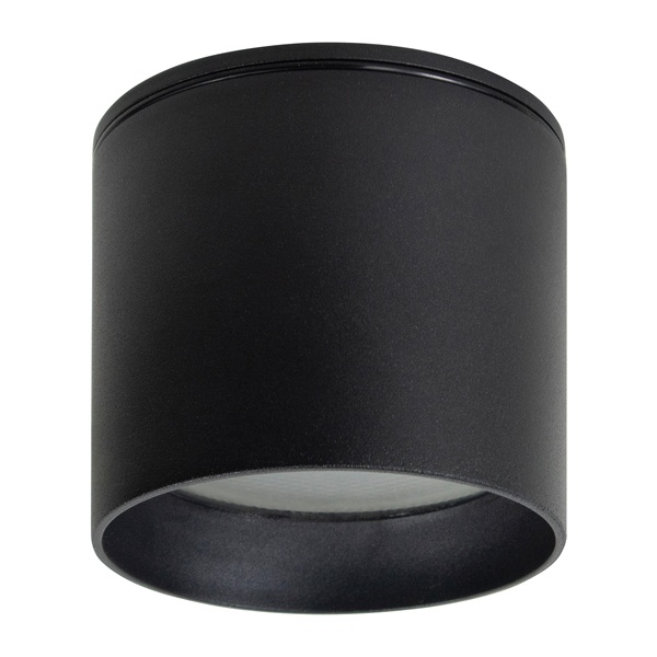 Светильник потолочный Feron HL363 под лампу GX53 max 12W 230V черный IP44 D82*H75mm