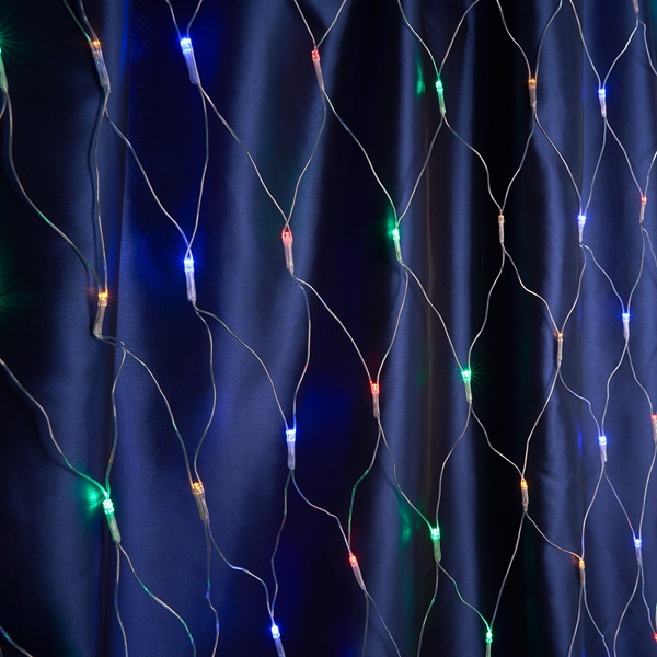 Гирлянда - сеть Feron CL31 3х2,7м + 3м 18W 230V мультиколор IP20 с питанием от сети, прозрачный шнур