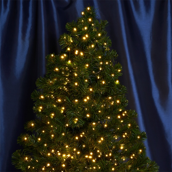 Светодиодная линейная гирлянда CL10 1000LED 2700K 230V 20м с контроллером зеленый шнур 3м IP20