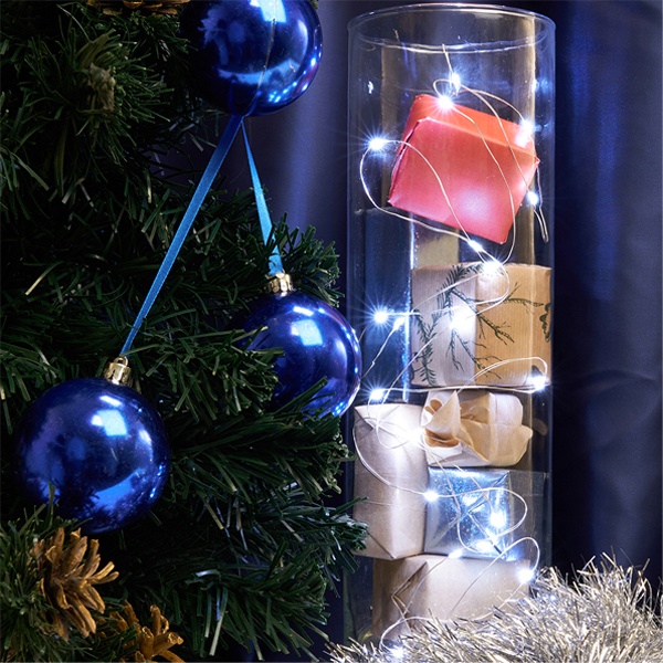 Гирлянда линейная Роса CL575 50LED 5000K постоянного свечения 5м IP20 прозрачный шнур USB 5V